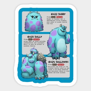 Sully Evolutions Sticker